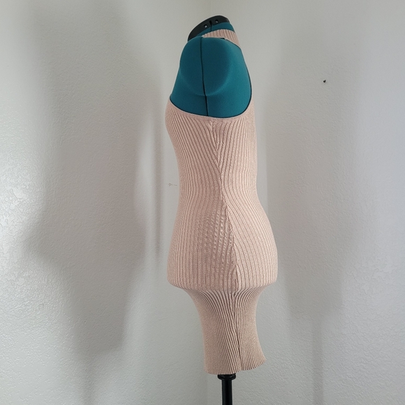 Privy One Shoulder Brown Tan Bodycon Women’s Dress Size Small - Picture 5 of 9